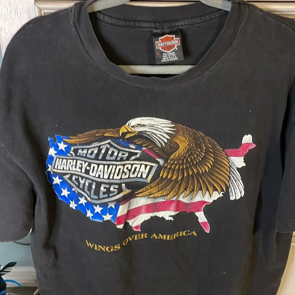Mens vintage 80s Eagle graphic t shirt XLarge